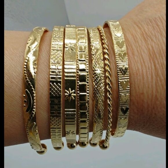 Fashion Jewelry Jewelry - New 7 Stainless Steel Bangle Bracelets